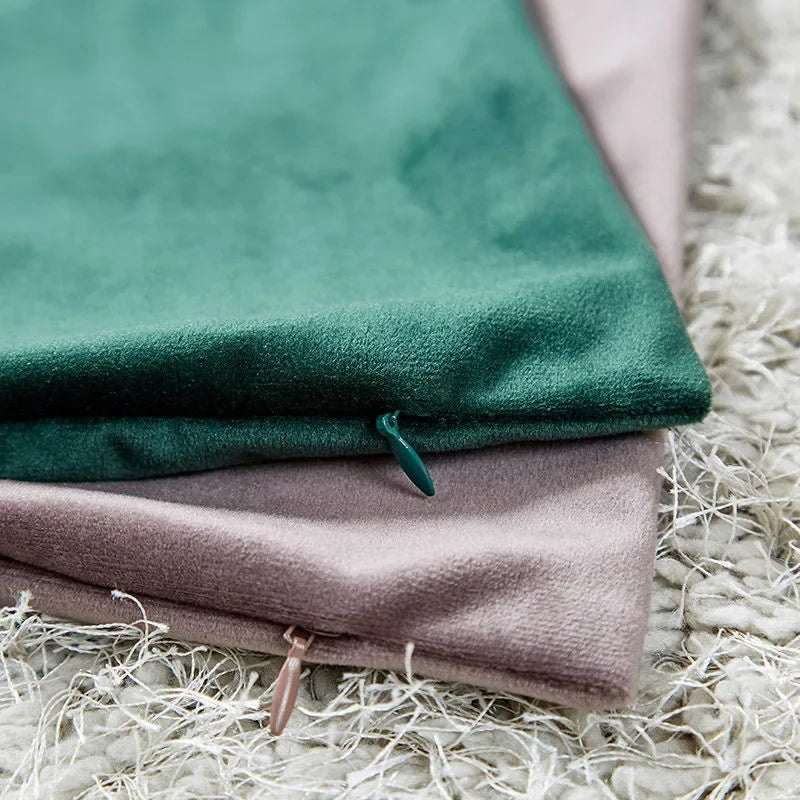 Coussin Velours : Housse Douce Déco Nordique