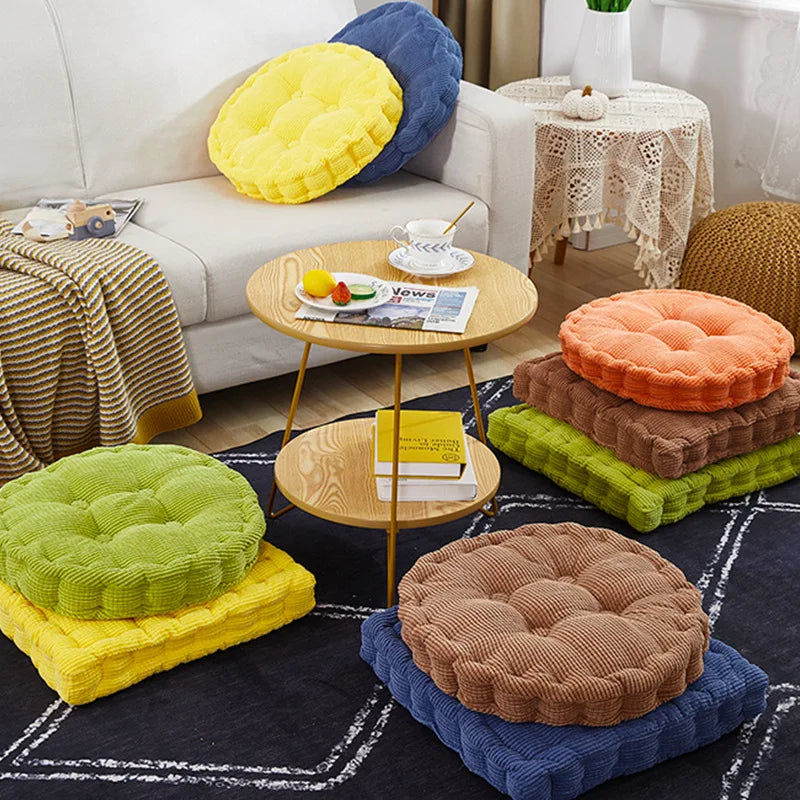 Coussin de Sol Rond – Méditation & Bien-être