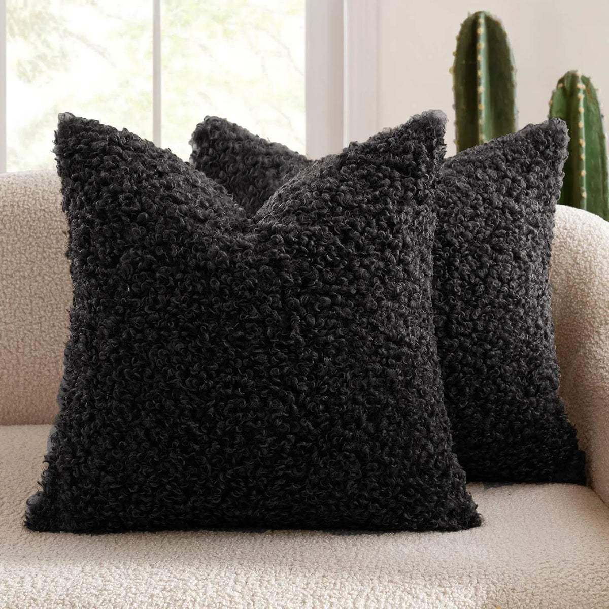 Coussin : Housse Polaire Mouton Douce & Épaisse