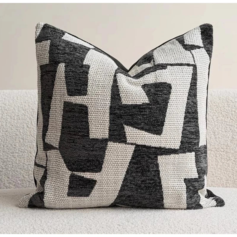 Coussin Bohème : Terracotta Jacquard Géométrique