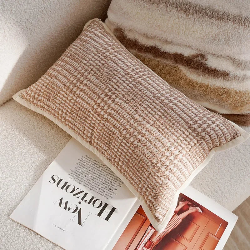 Coussin : Housse Rétro Crème pour Canapé