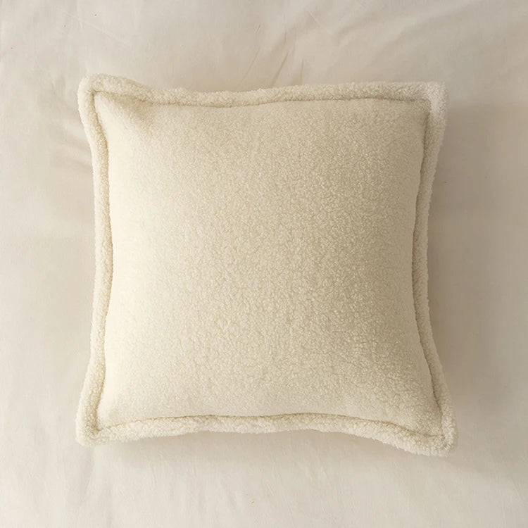coussin bouclette terracotta