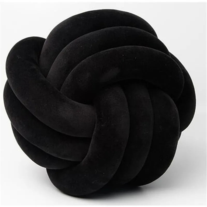 Coussin décoratif – Nœud Velours Rose Esthétique