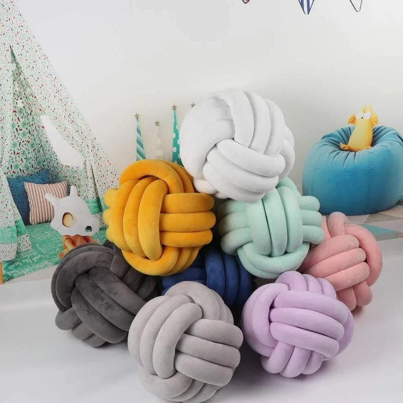 Coussin – Boule Décorative Nouée Douillette