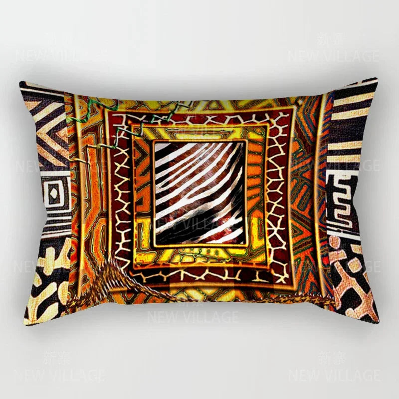 Coussin Déco : Housse Nordique Bohème Automne