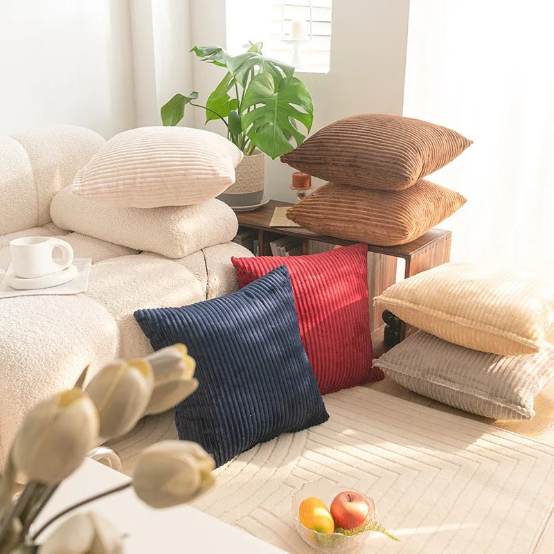 Coussin : Housse décorative unie 40x40cm