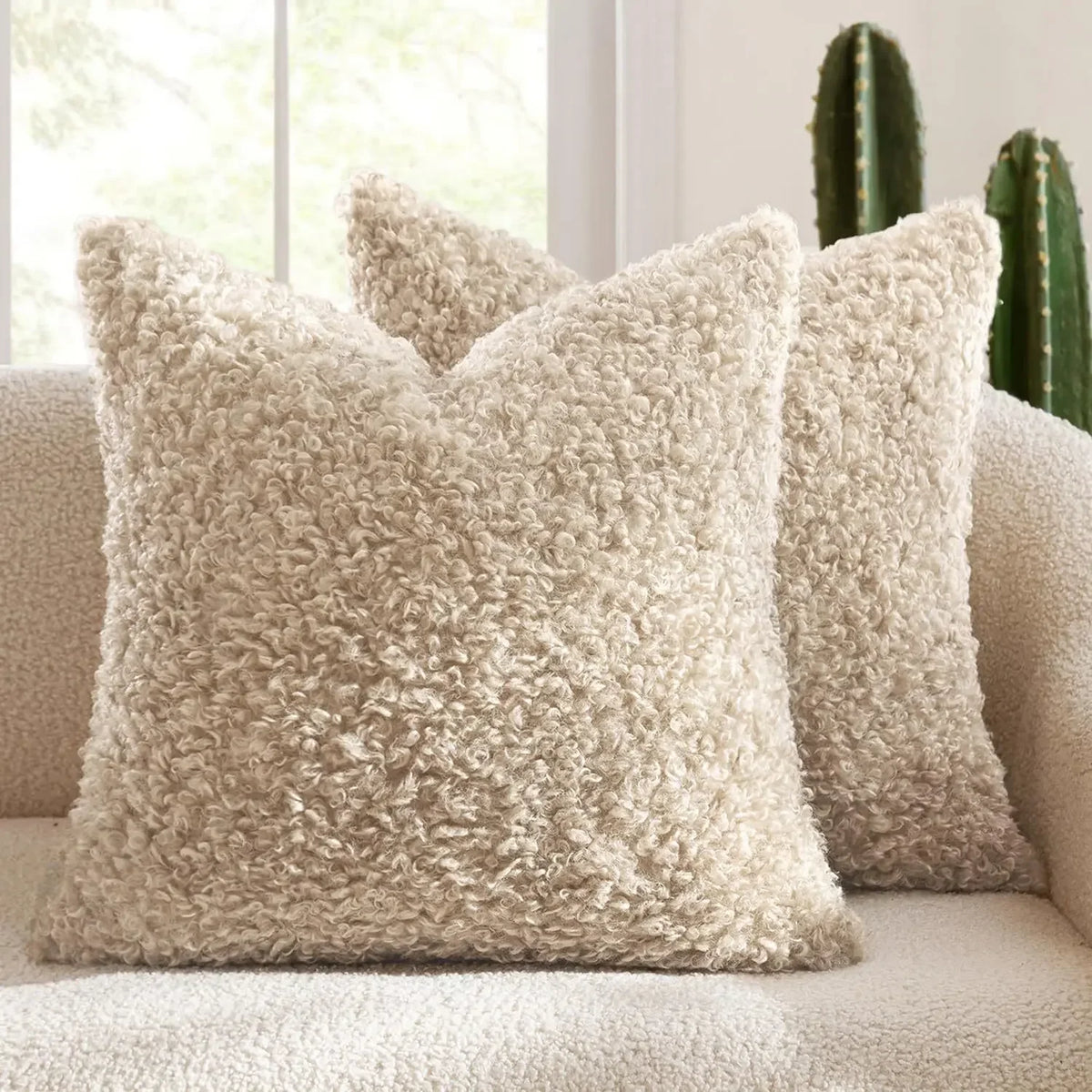 Coussin : Housse Polaire Mouton Douce & Épaisse