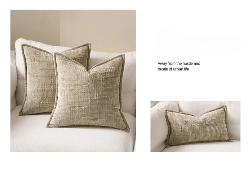 Coussin : Housse Chenille Épaisse & Confortable