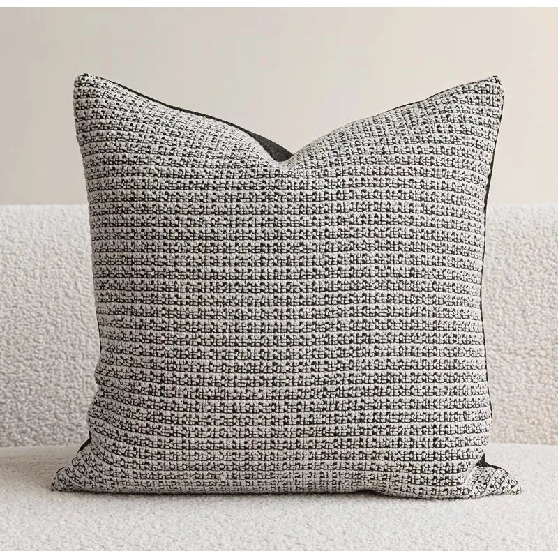 Coussin : Housse décorative Jacquard Bohème Terre Cuite
