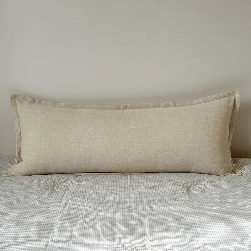 Coussin – Housse Chanvre Coton Zippée Élégante