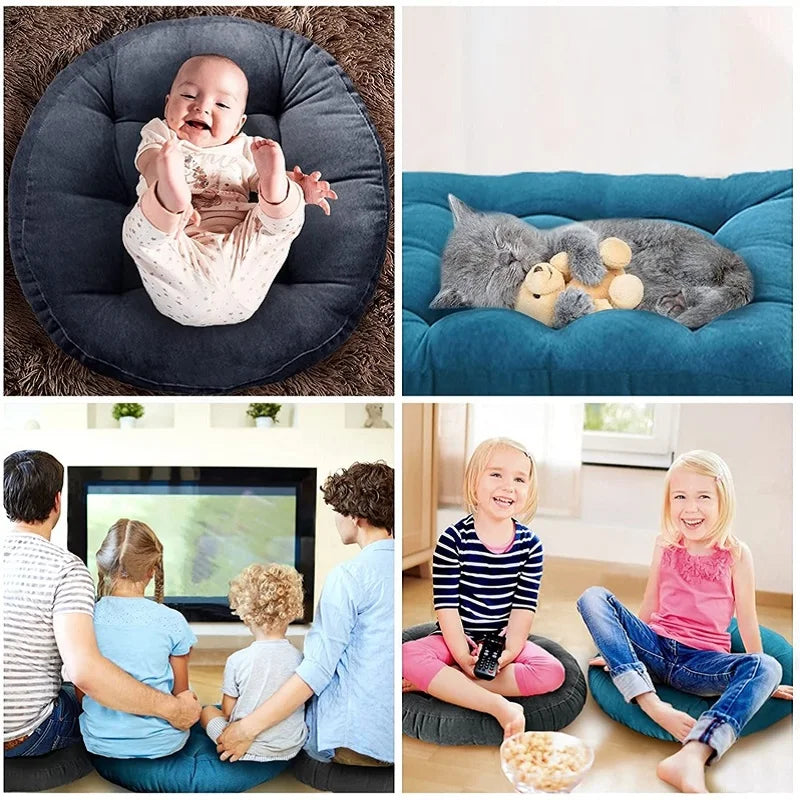 Coussin de sol rond : Confort XL multi-usage