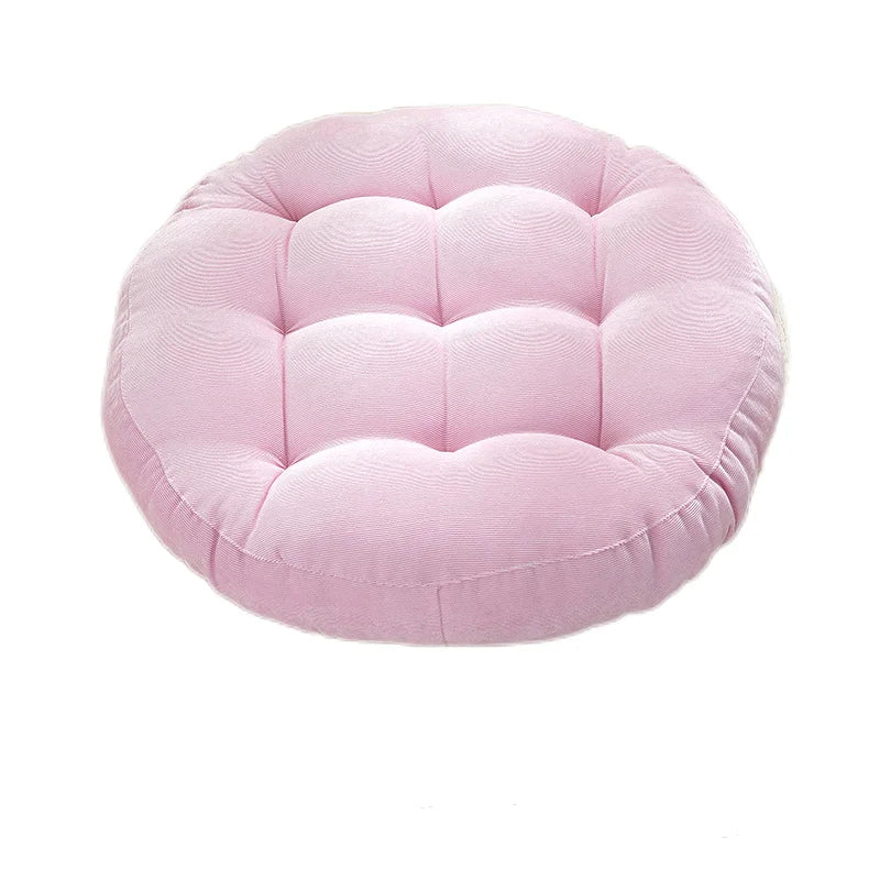 Coussin rond : confort touffeté pour méditation & salon