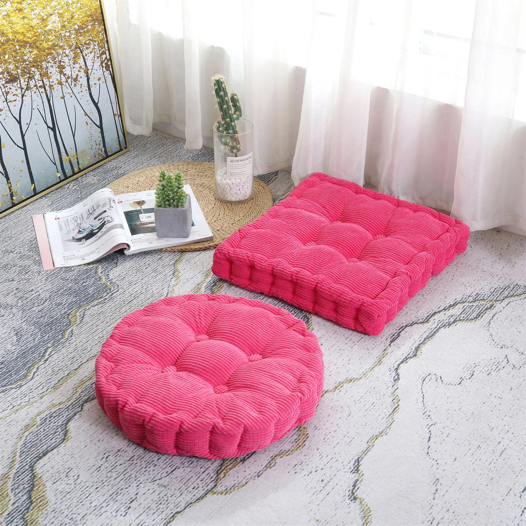 Coussin de Sol Rond – Méditation & Bien-être