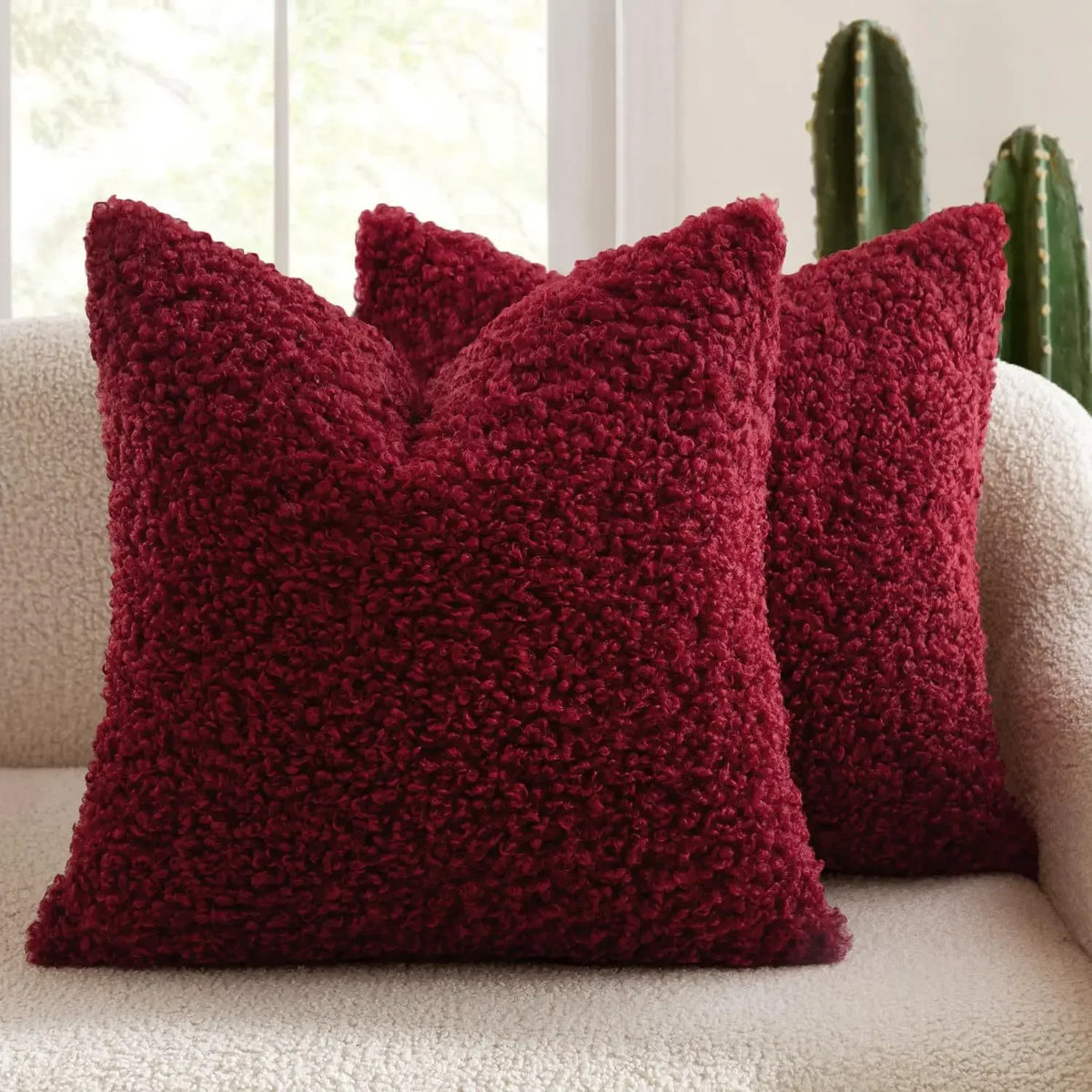 Coussin : Housse Polaire Mouton Douce & Épaisse