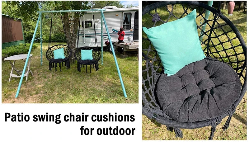 Coussin rond : confort touffeté pour méditation & salon