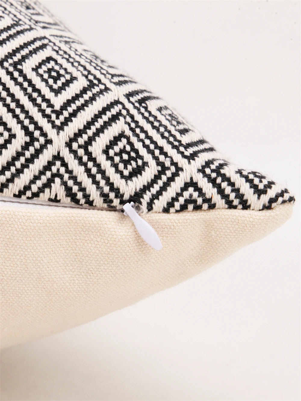 Coussin : Housse Luxe Cuir PU Patchwork 45x45