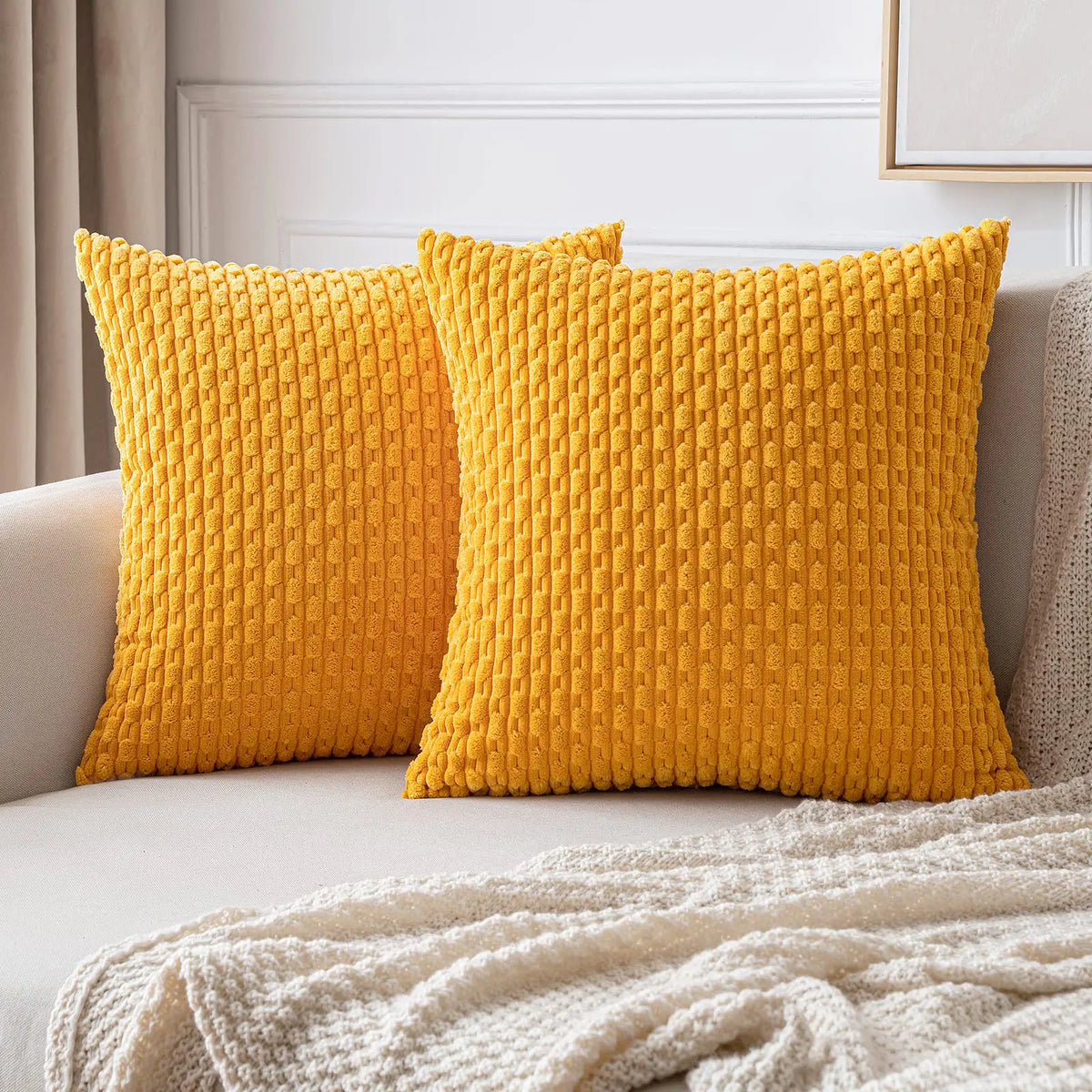 coussin raye terracotta