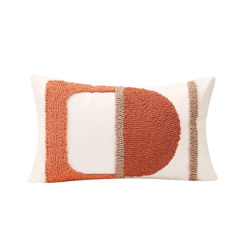coussin rectangulaire terracotta