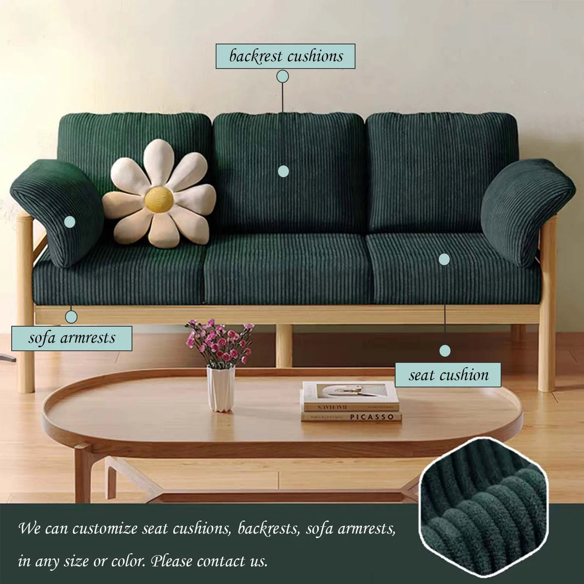 coussin salon de jardin terracotta