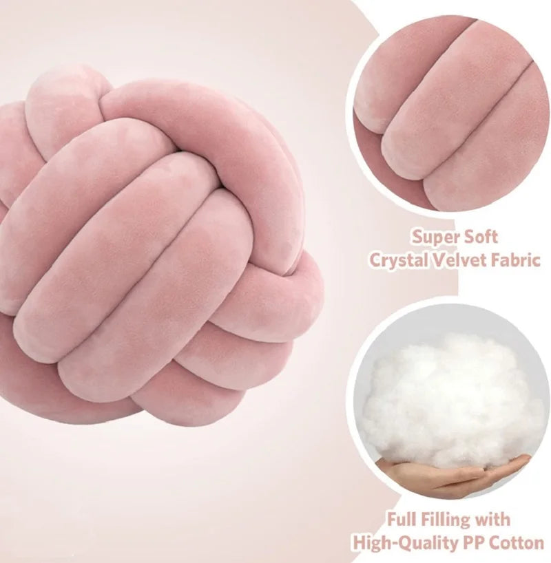 Coussin – Boule Décorative Nouée Douillette