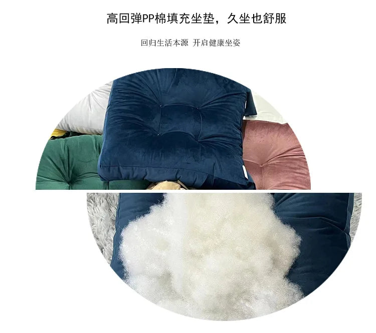 Coussin Tatami : Velours Côtelé Moelleux Épais