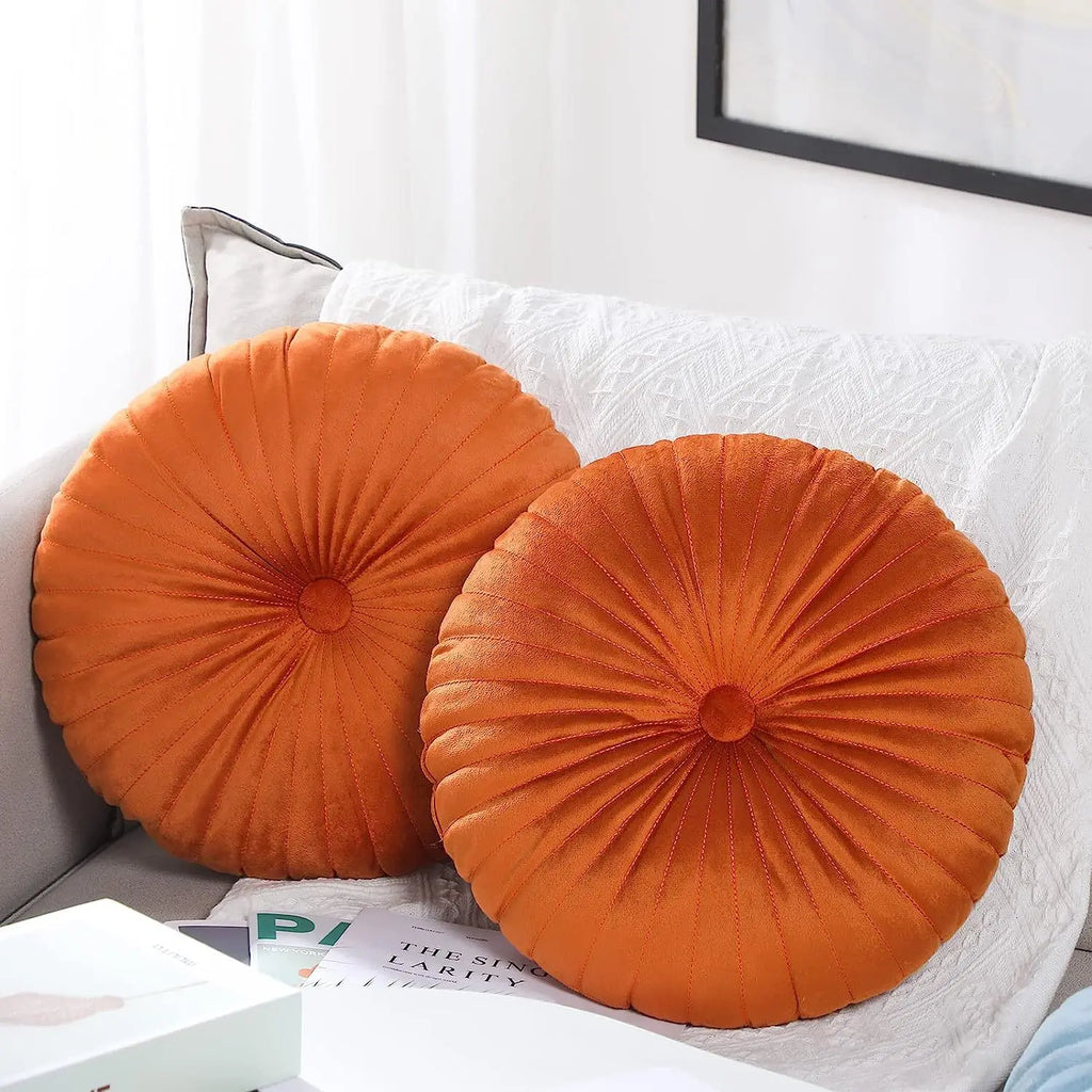 Coussin : Citrouille Nordique, Confort et Style Bonbon