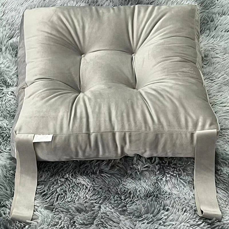 Coussin Tatami : Velours Côtelé Moelleux Épais