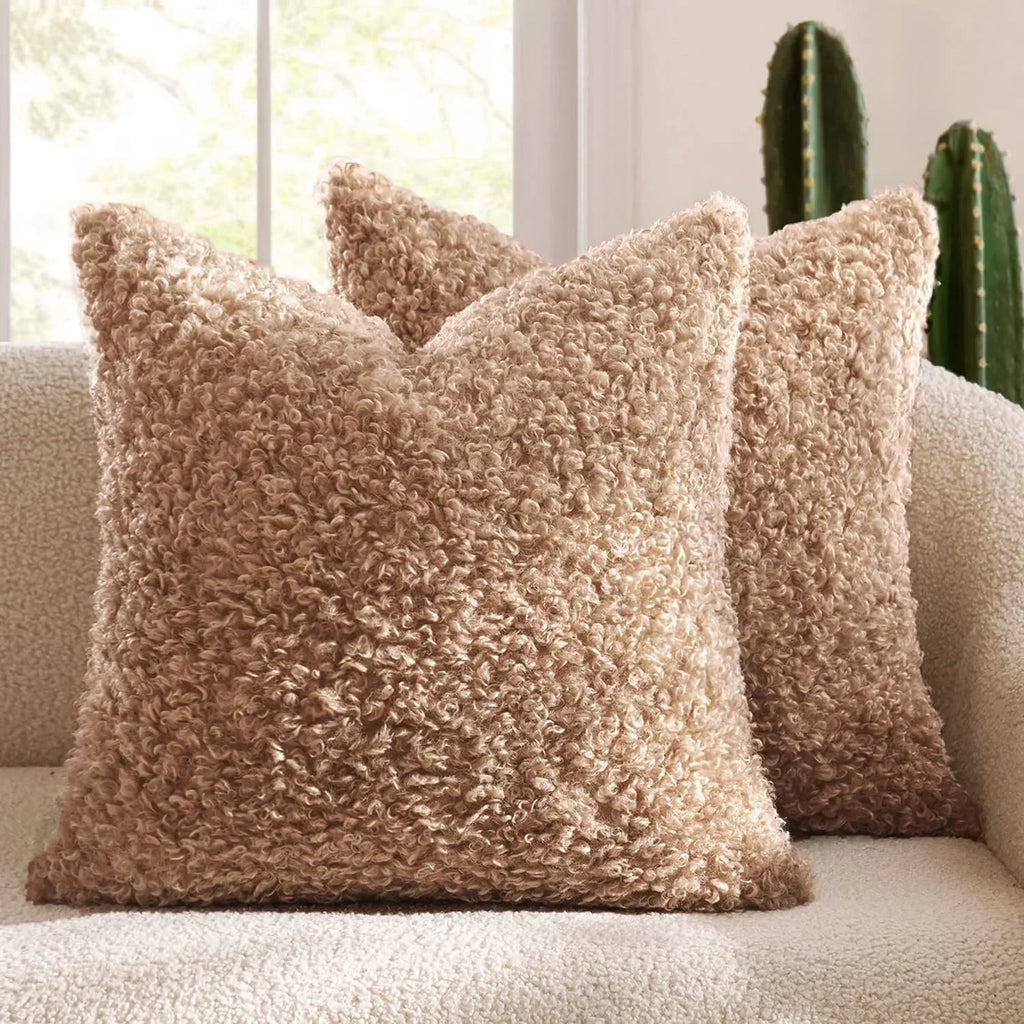 Coussin : Housse Polaire Mouton Douce & Épaisse