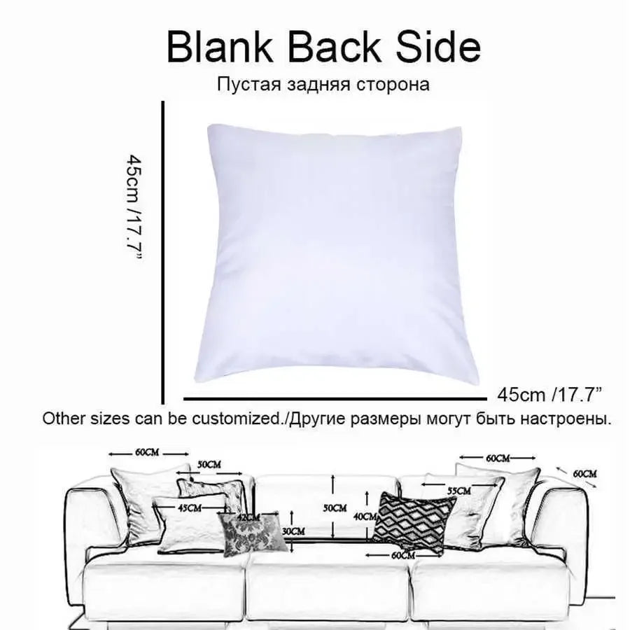 Coussin carré : Housse moderne marron rayée 45x45cm