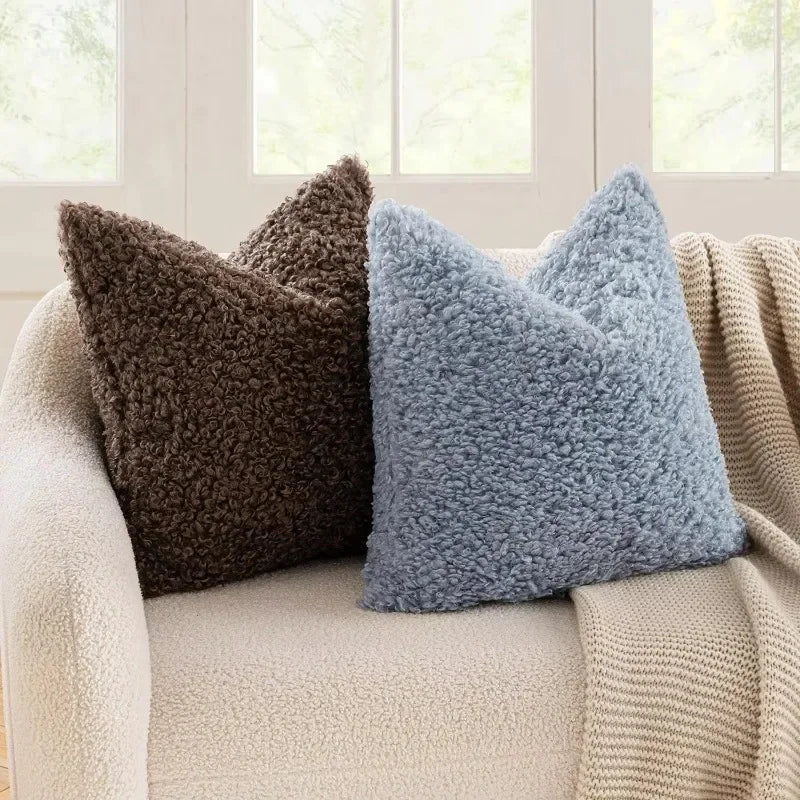 Coussin : Housse Polaire Mouton Douce & Épaisse