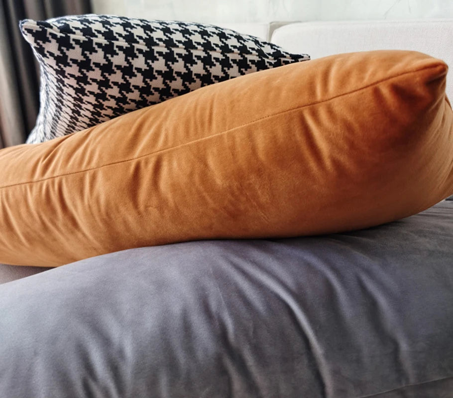 Coussin velours : Housse décorative rectangulaire