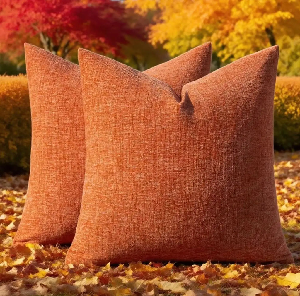Coussin – Housse Décorative Géométrique Orange