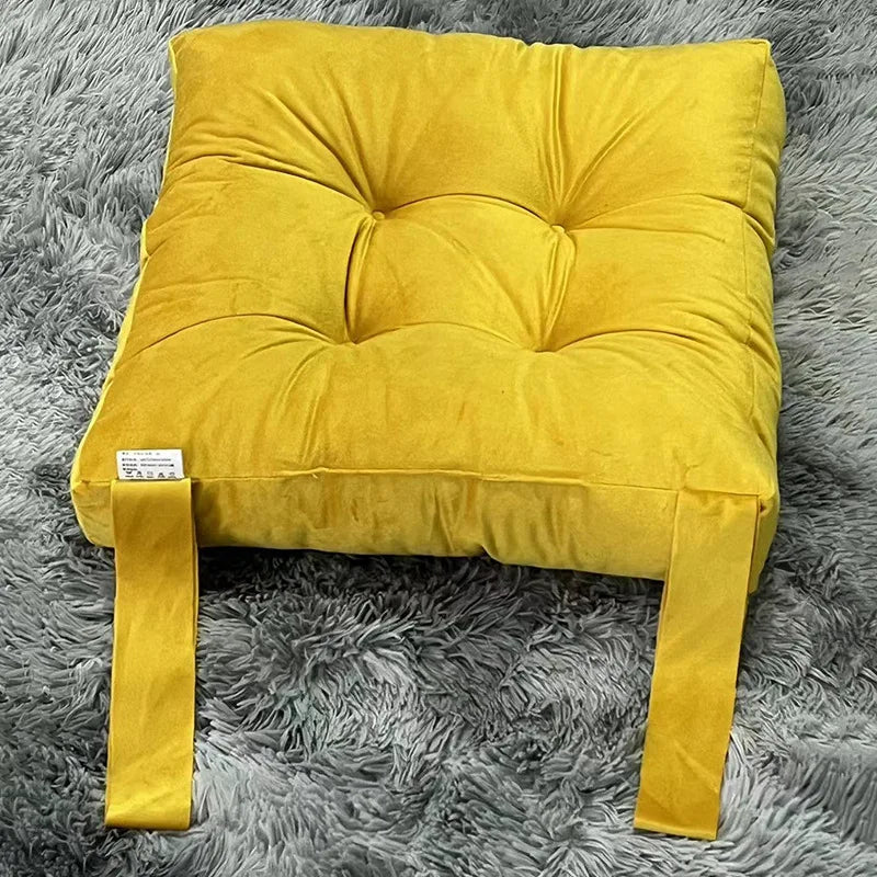 Coussin Tatami : Velours Côtelé Moelleux Épais