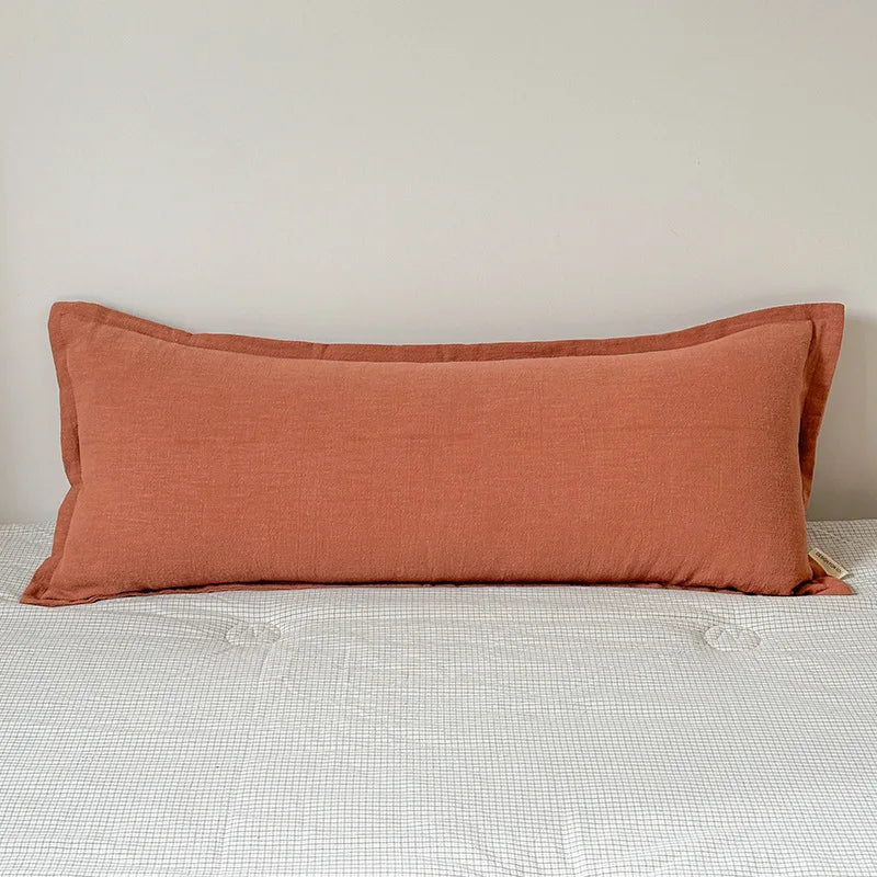 Coussin – Housse Chanvre Coton Zippée Élégante