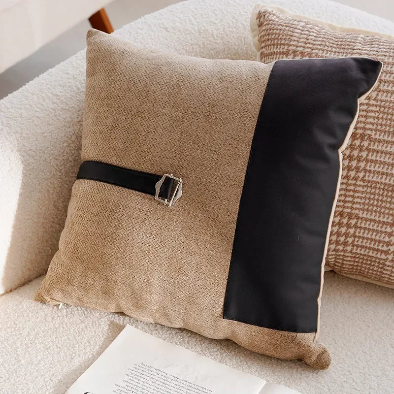Coussin : Housse Rétro Crème pour Canapé