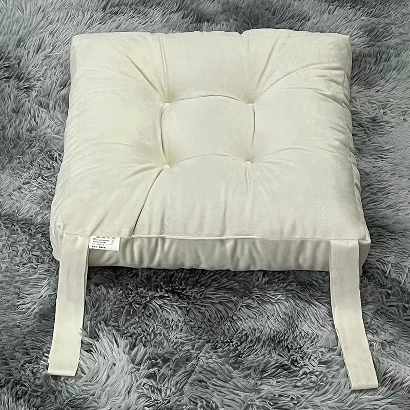 Coussin Tatami : Velours Côtelé Moelleux Épais