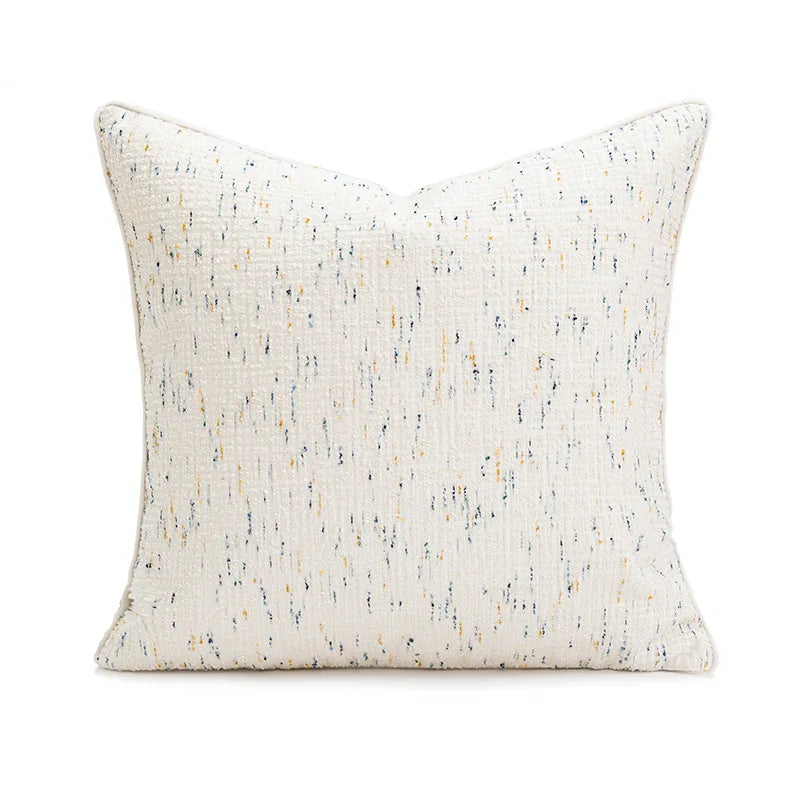 Coussin décoratif – Broderie marron luxe léger
