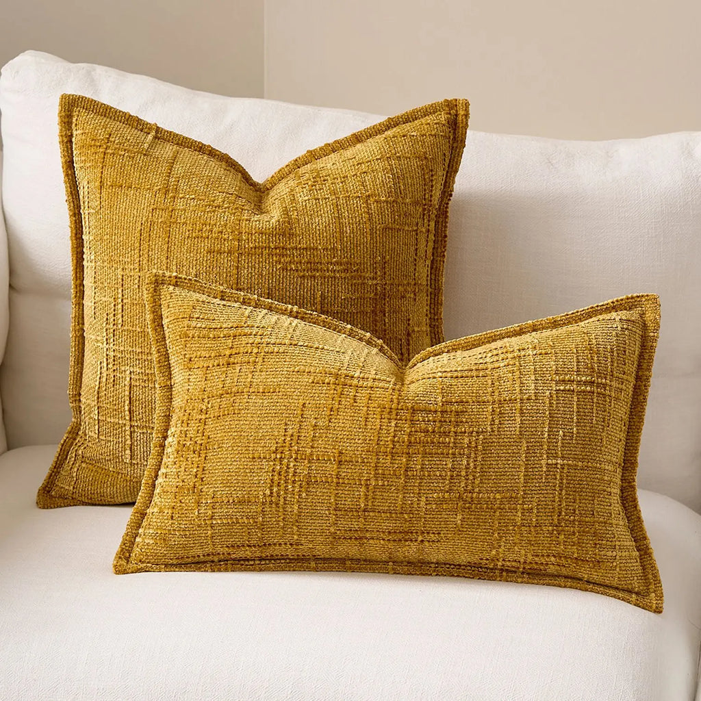 Coussin : Housse Chenille Épaisse & Confortable