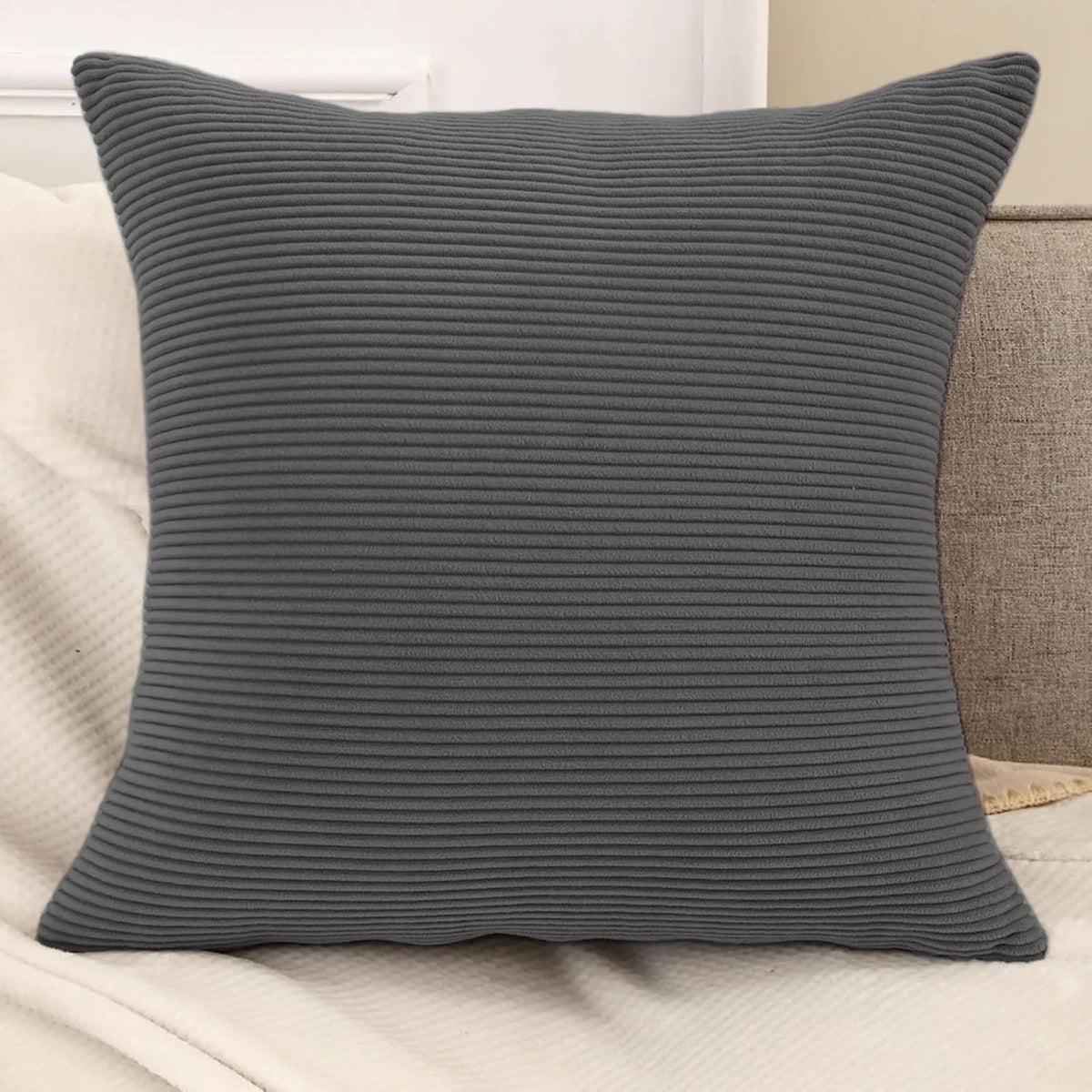 Coussin Déco : Velours Côtelé Personnalisable & Doux