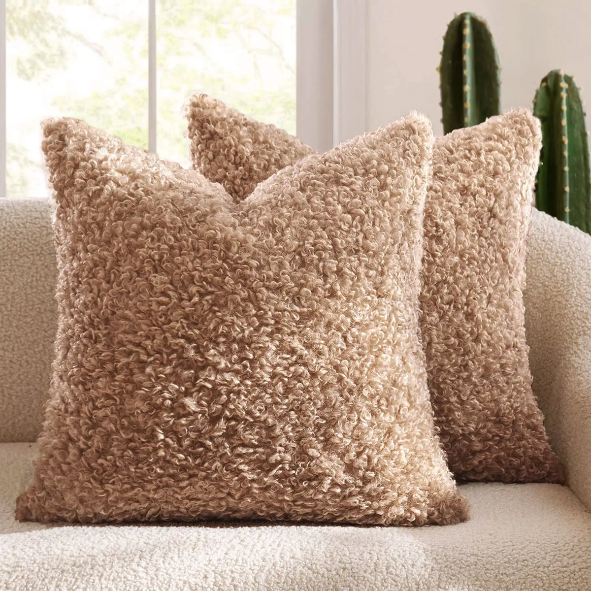 Coussin : Housse Polaire Mouton Douce & Épaisse