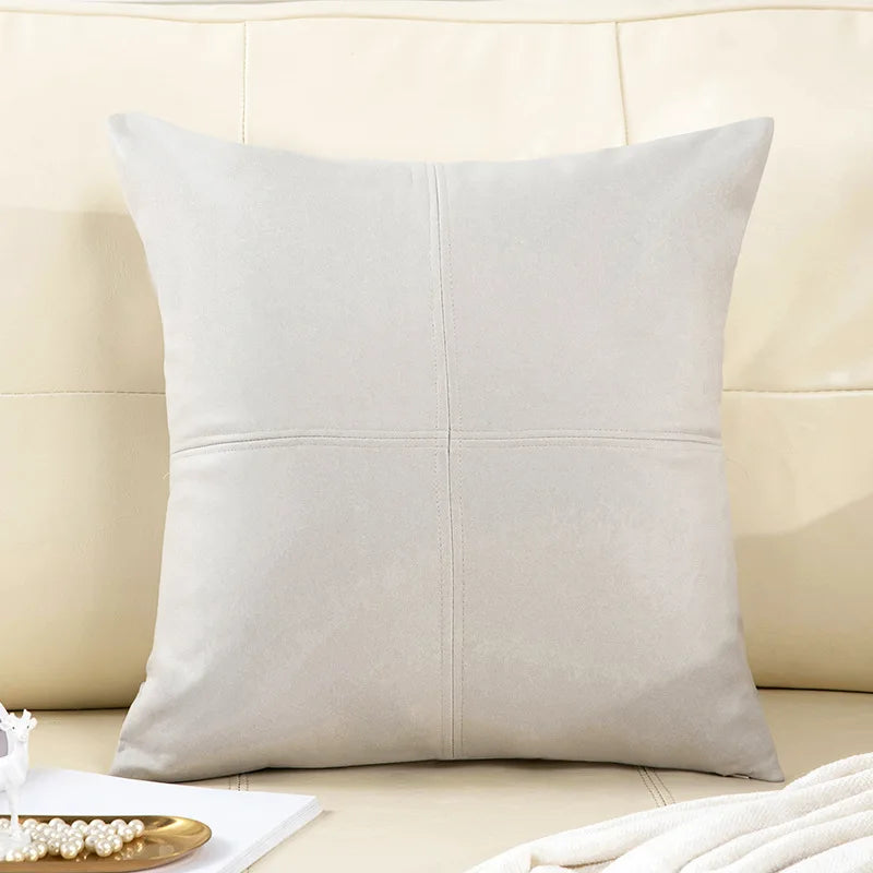 Coussin : Luxe Simili Cuir Imperméable Salon