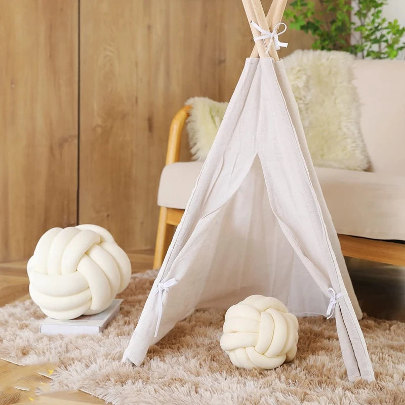Coussin – Boule Décorative Nouée Douillette