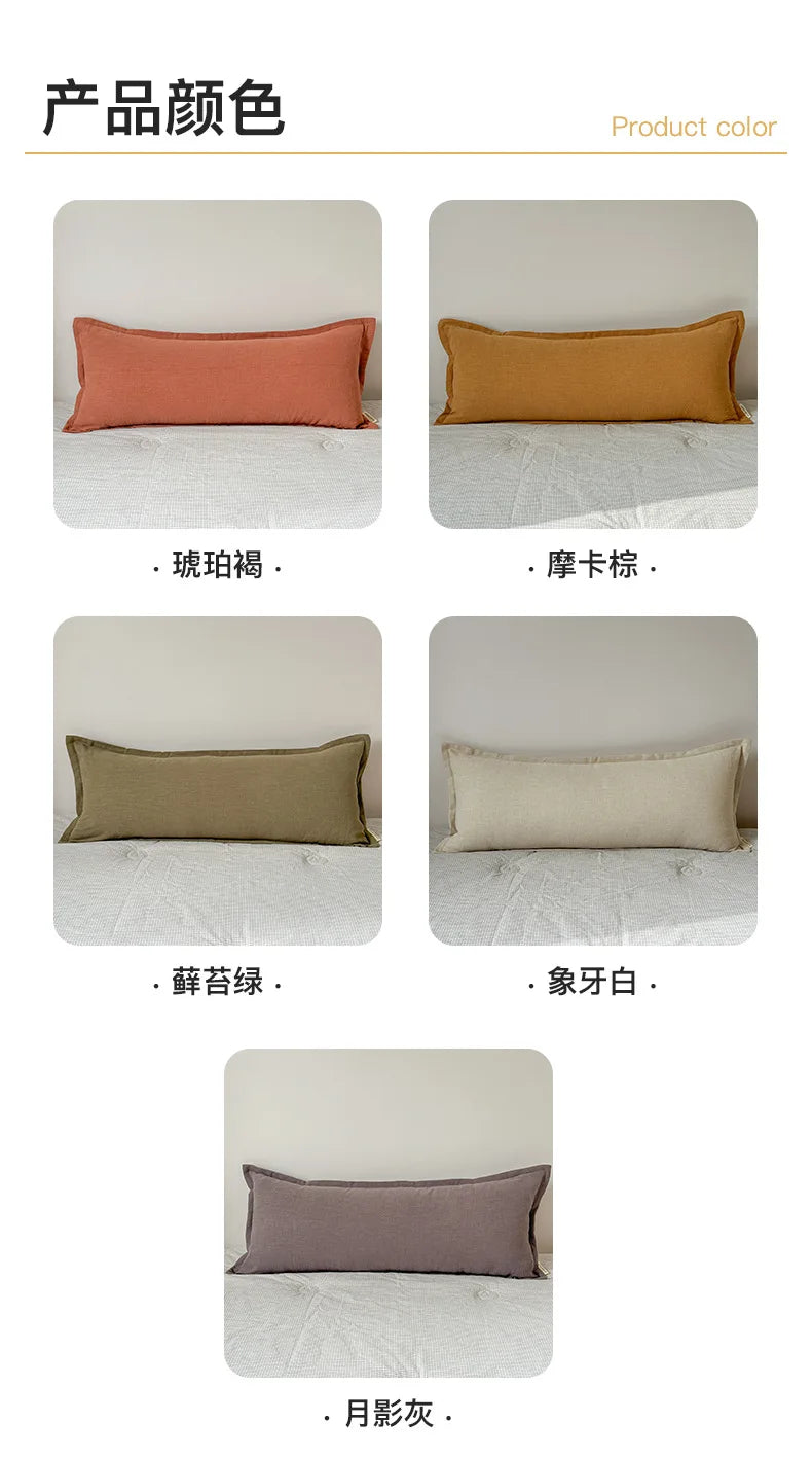 Coussin – Housse Chanvre Coton Zippée Élégante