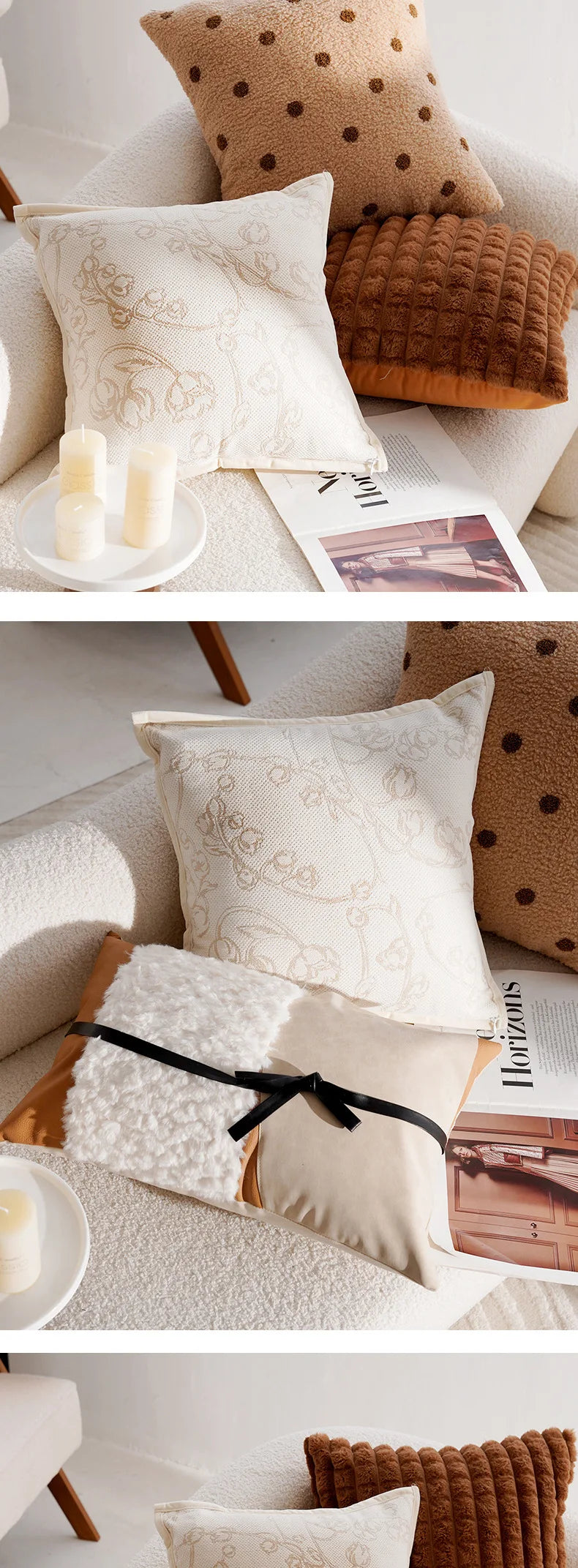 Coussin Décoratif : Luxe Léger, Motif Français