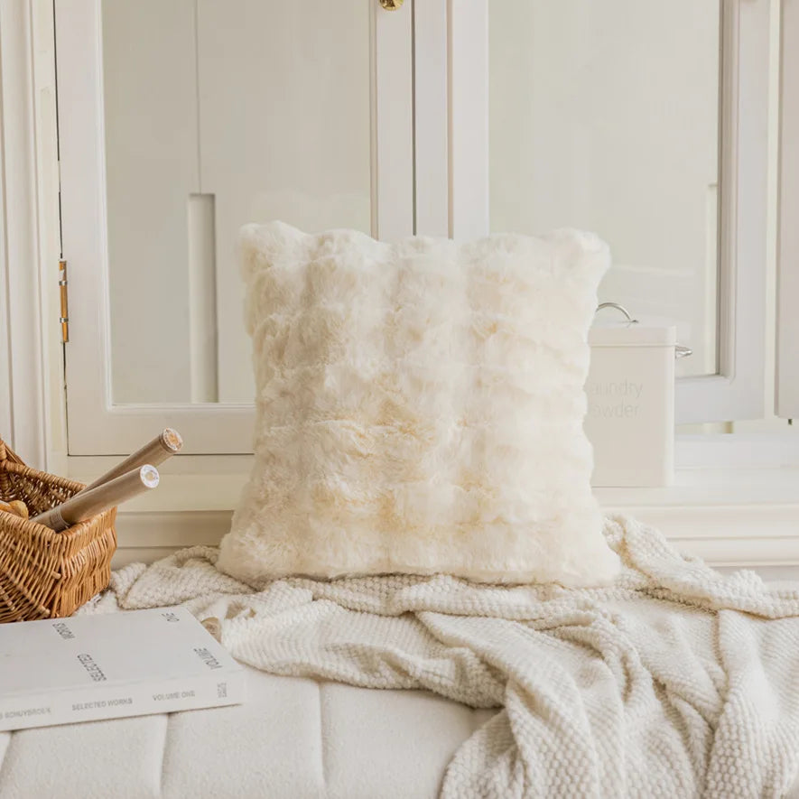 Coussin Déco : Housse Chenille Jacquard 45x45cm