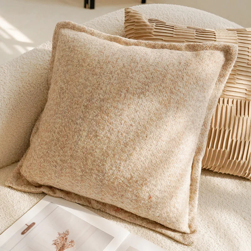 Coussin décoratif : Charme Vintage Français Marron Crème