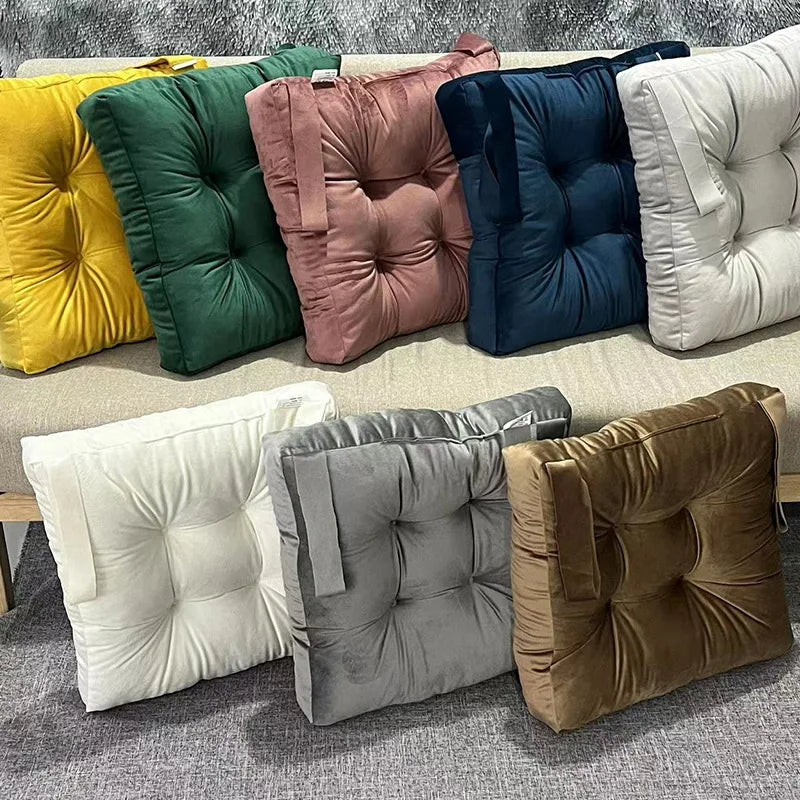 Coussin Tatami : Velours Côtelé Moelleux Épais