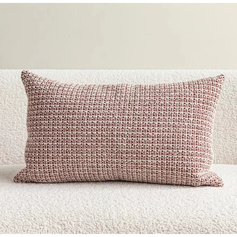 Coussin : Housse décorative Jacquard Bohème Terre Cuite