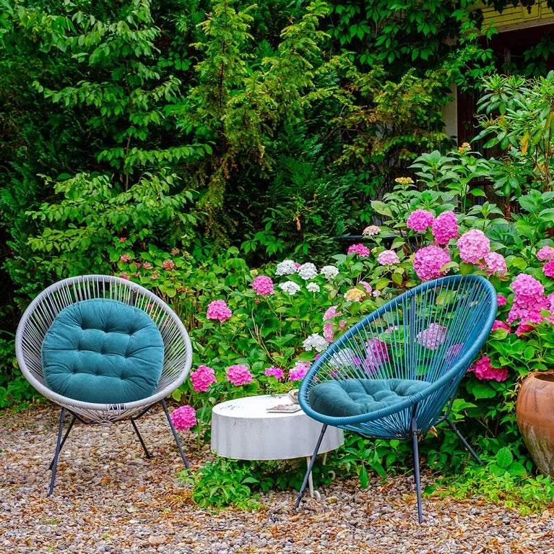 Coussin rond : confort touffeté pour méditation & salon