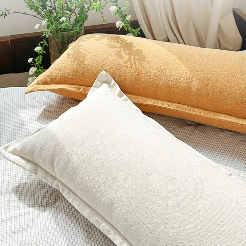 Coussin – Housse Chanvre Coton Zippée Élégante